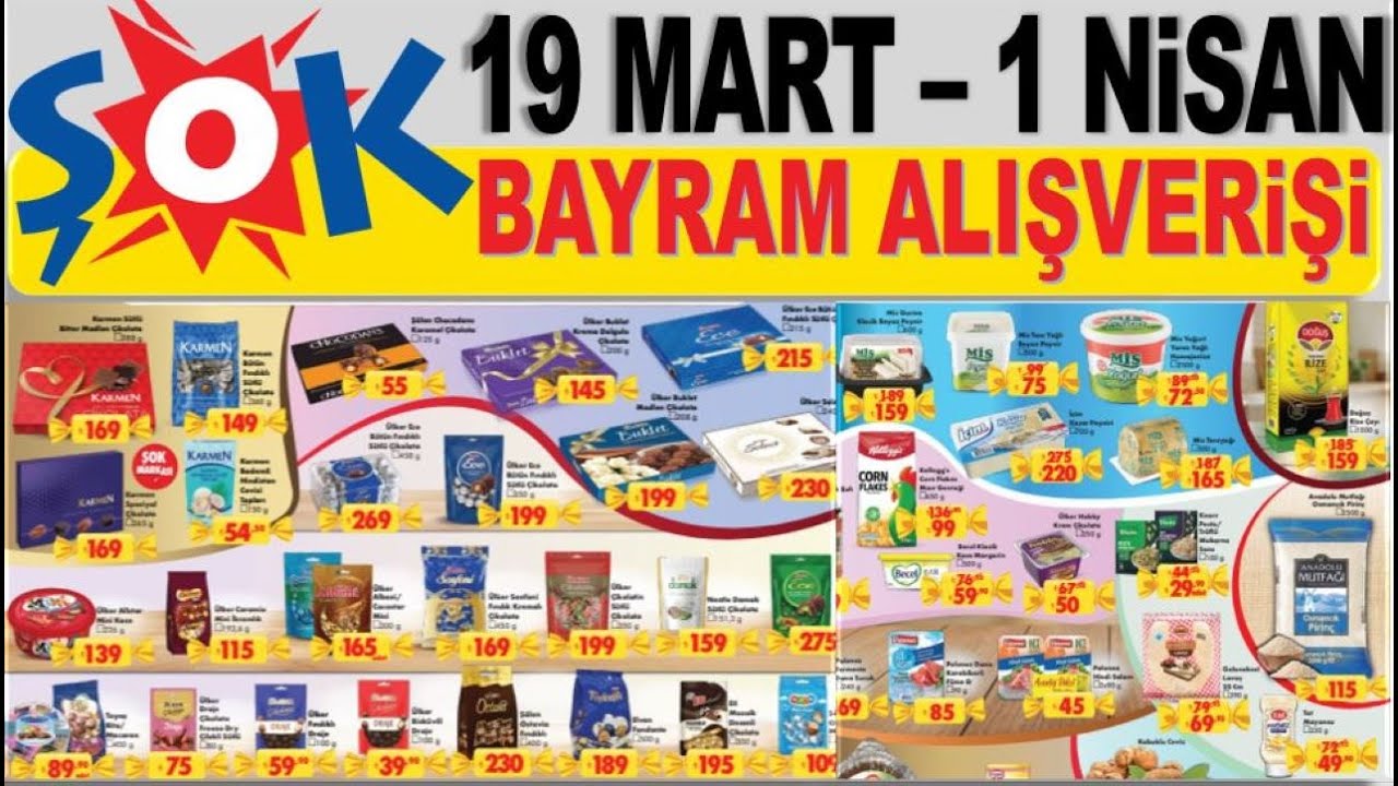 ŞOK'ta Bayram Çikolataları Fırtınası! 19-26 Mart 2025 Aktüel Ürünlerde Kaçırılmayacak Fırsatlar!
