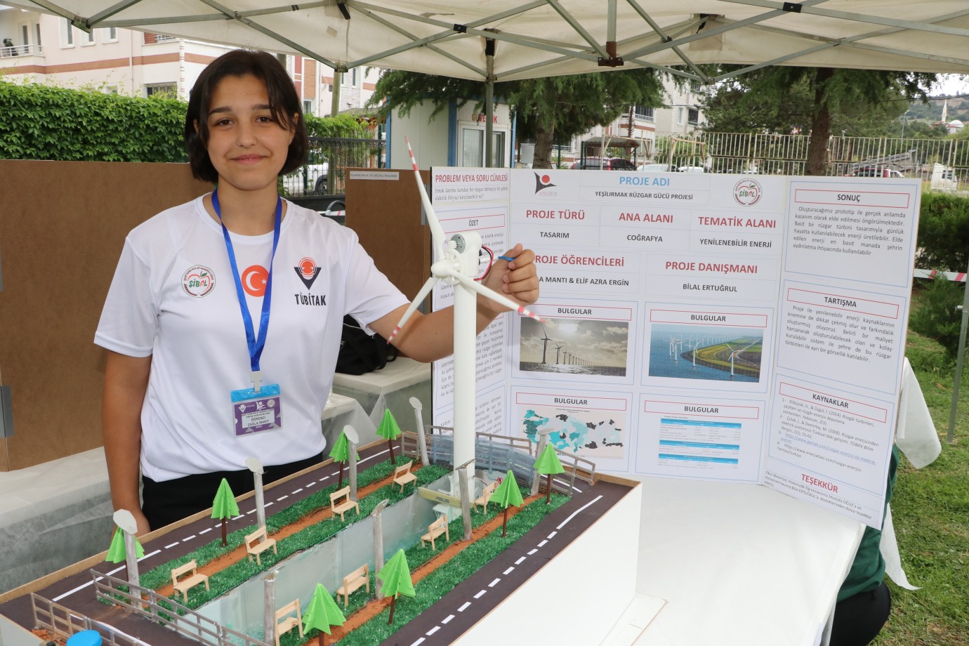 Amasyalı Öğrencilerden Yeşilırmak Üzerine Rüzgar Türbini Projesi