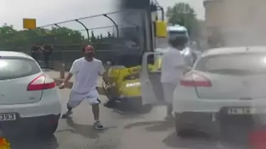 Ataşehir’de Trafikte Gerilim: Bıçaklı Saldırgana Yangın Tüpüyle Karşılık Verdi!