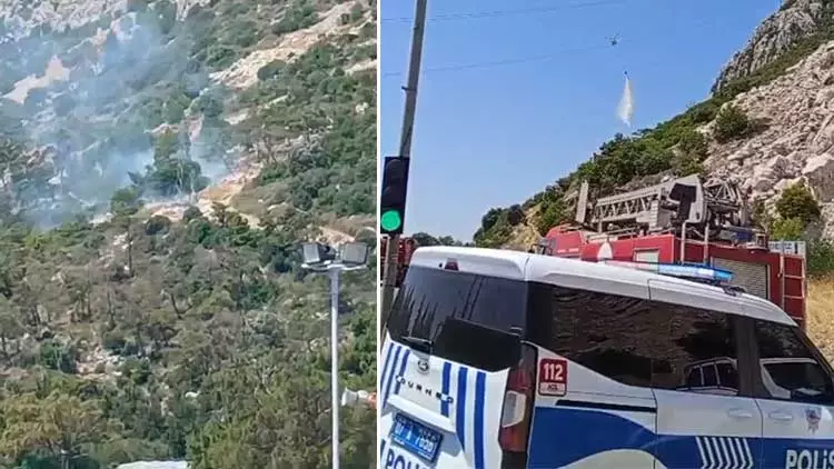 Antalya'da Ormanlık Alanda Yangın: Müdahale Havadan ve Karadan Sürüyor