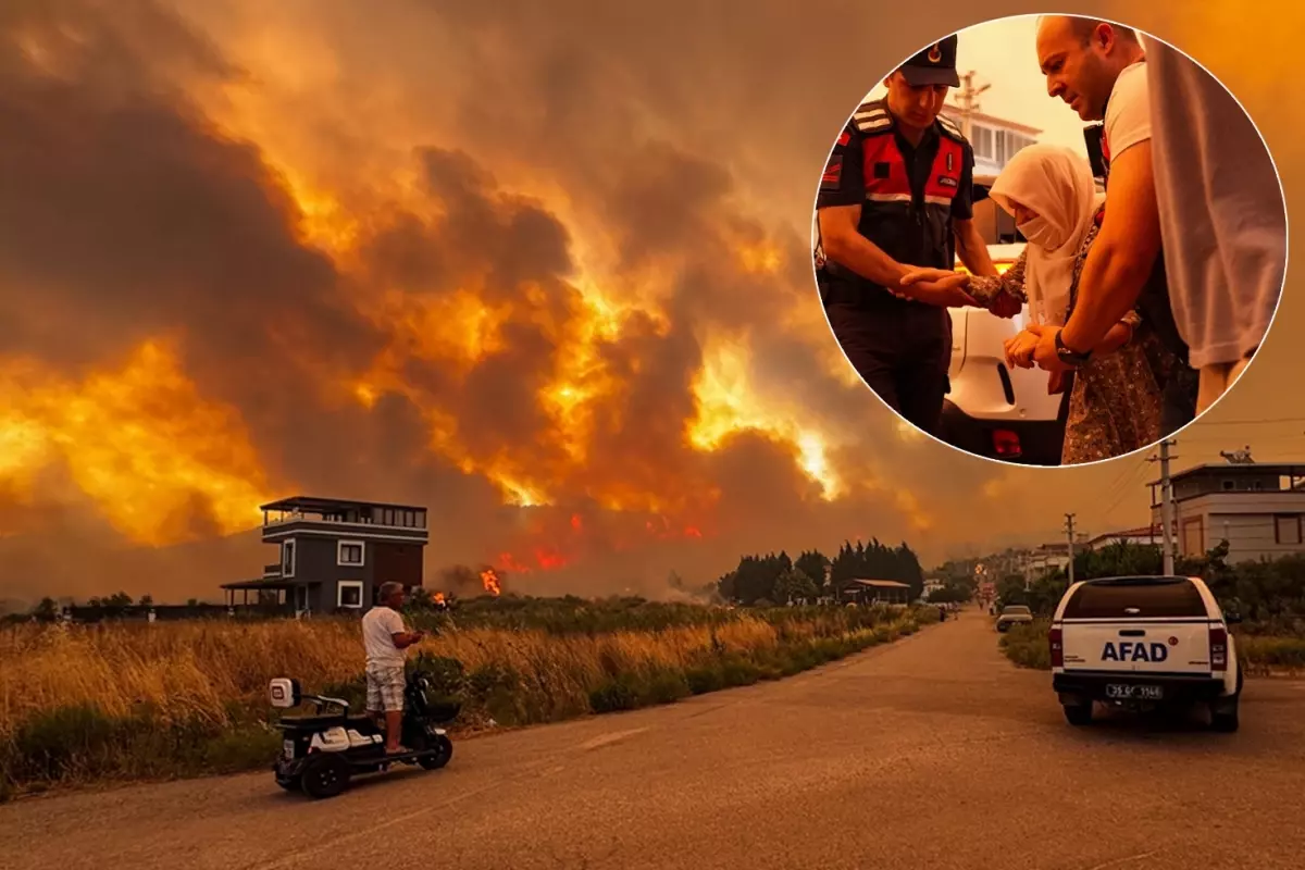 Yangın Bölgelerinde Mücadele Sürerken Meteoroloji’den Kuvvetli Rüzgar Uyarısı