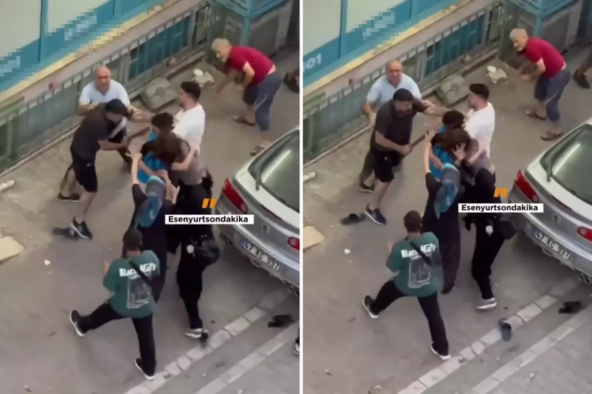 Esenyurt’ta Sokak Ortasında Kavga: Araya Giren Genç Kız Sopa Darbesiyle Bayıldı