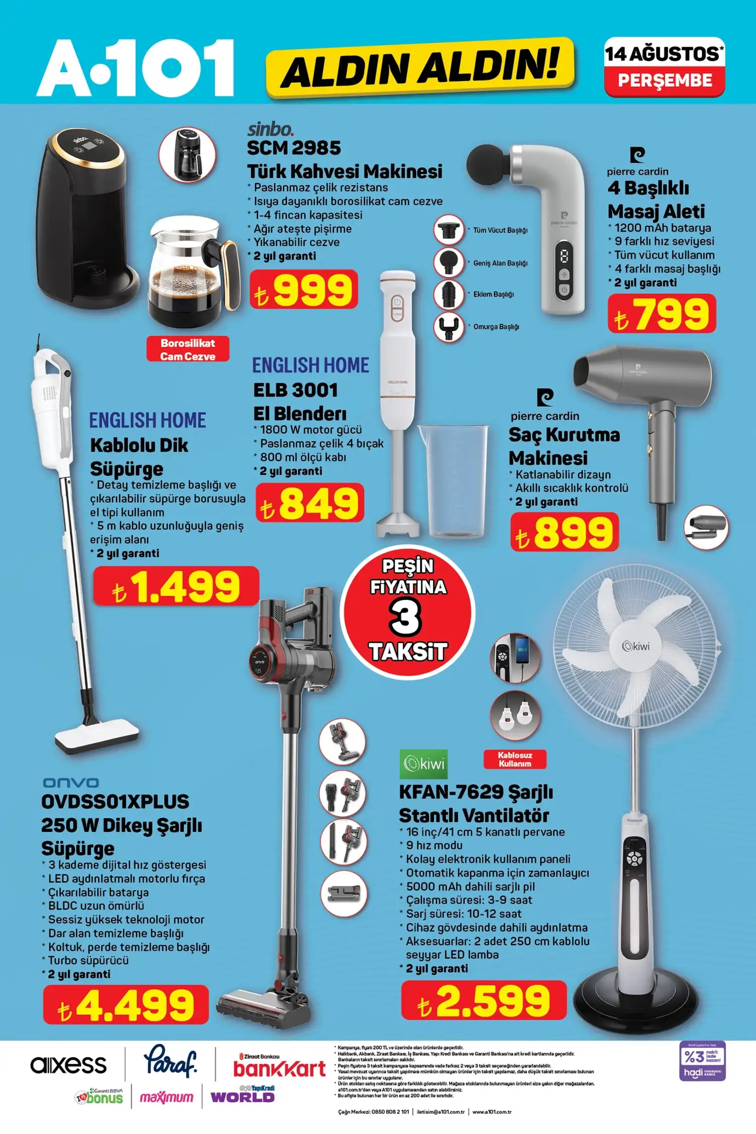 A101 14 Ağustos 2025 Aktüel Ürünler Kataloğu Yayınlandı