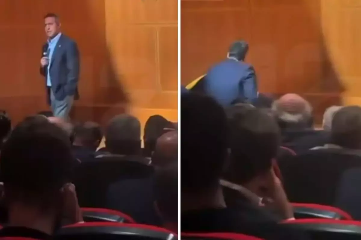 Ali Koç Konuşma Yaparken Platformdan Düştü! Salonda Panik Yaşandı