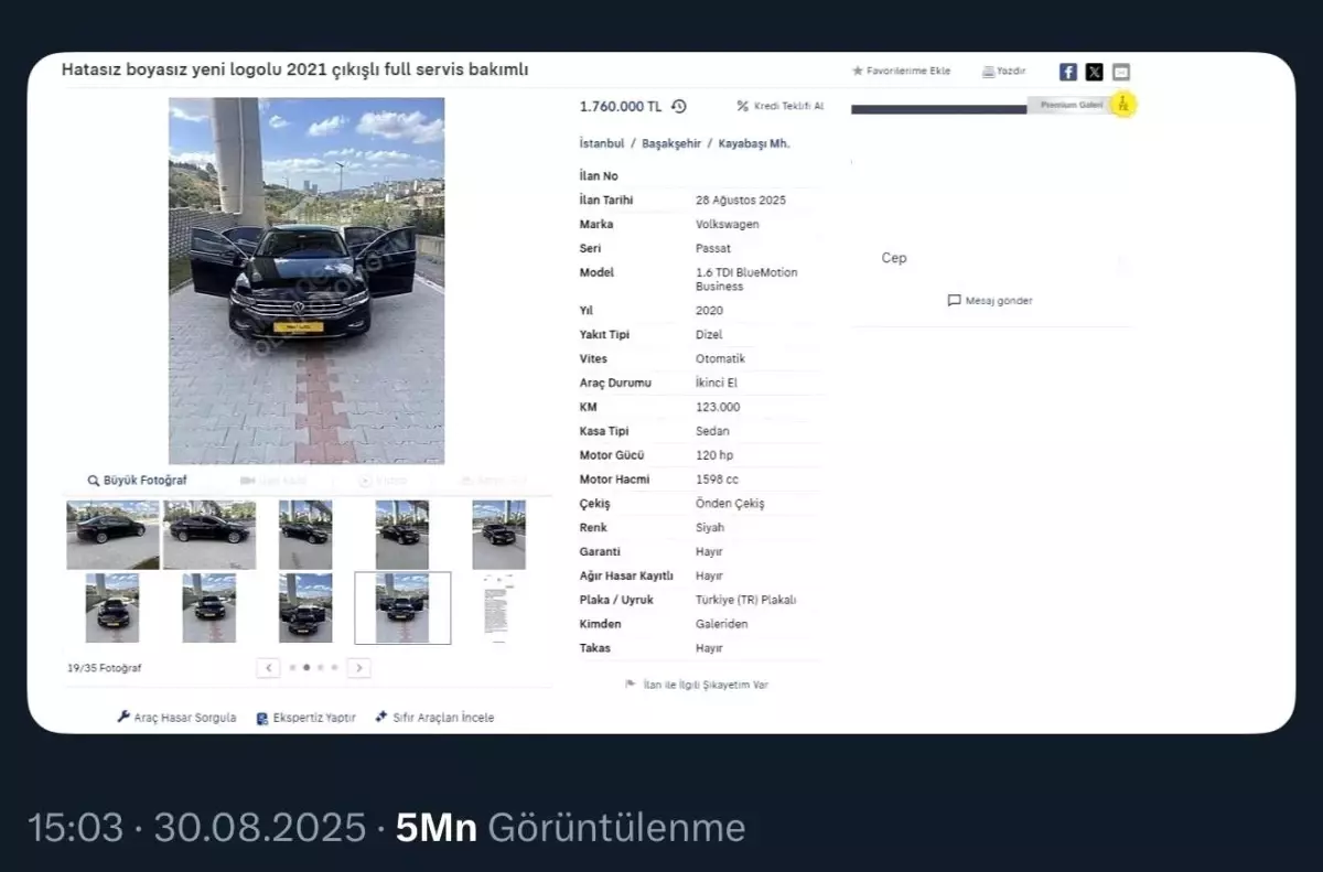 İstanbul'da Galericiye Kilometre Düşürme Cezası