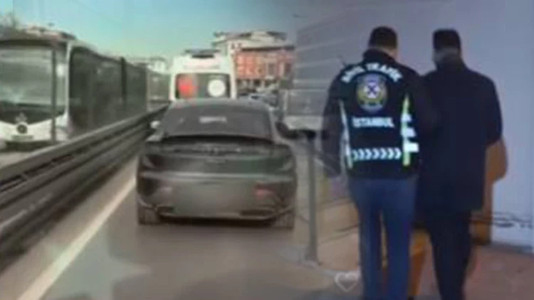 İstanbul’da Ambulansa Yol Vermeyen Sürücü Tespit Edilip Yakalandı