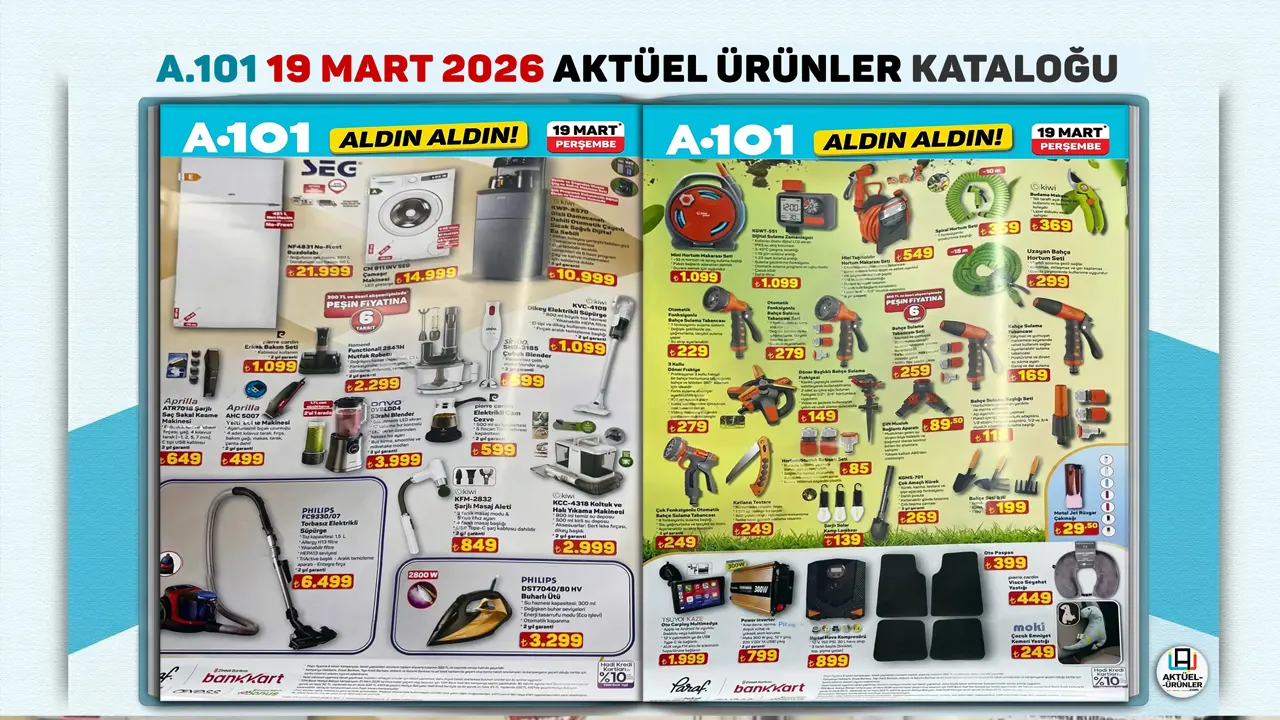 A101 19 Mart Aktüel Ürünler Kataloğu Açıklandı