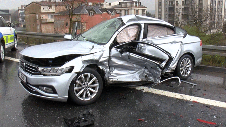 Kuzey Marmara Otoyolu’nda Zincirleme Kaza 4 Yaralı Yağış Ve Buzlanma Kazaya Neden Oldu