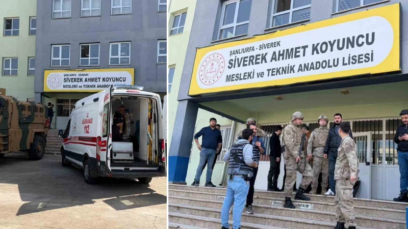 Şanlıurfa Siverek’te Lisede Silahlı Saldırı Yaralılar Var  Bölgeye Özel Harekat Sevk Edildi