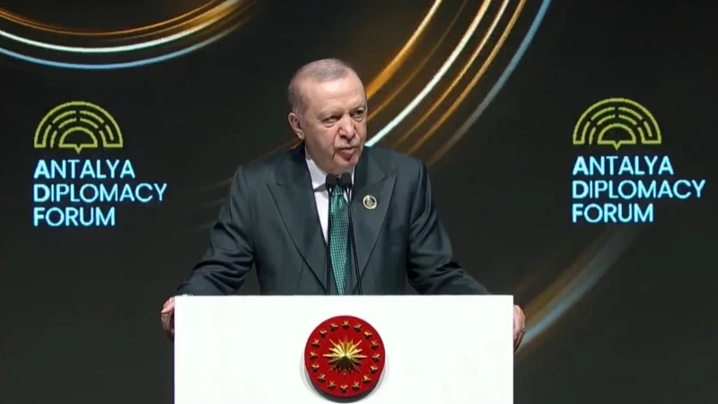 Cumhurbaşkanı Erdoğan’dan Antalya Diplomasi Forumu’nda Kritik Mesajlar