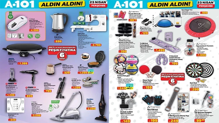 A101 Aldın Aldın 23 Nisan 2026 Kataloğu Yayınlandı İşte Tam Ürün Listesi