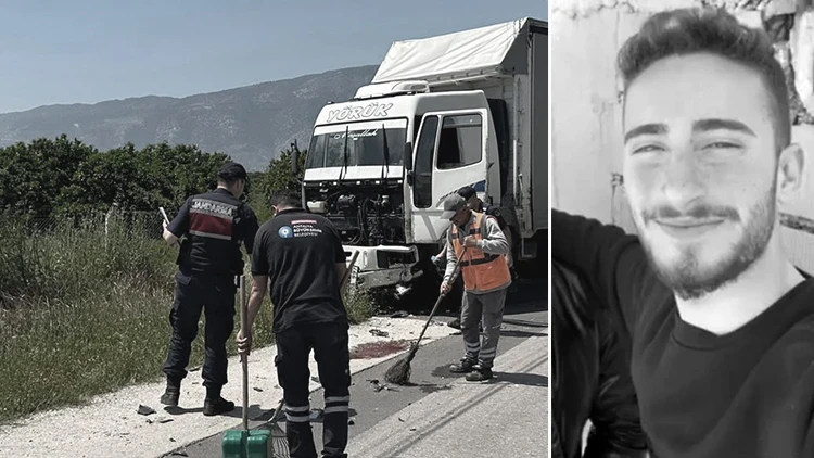 Finike’de Kamyonla Çarpışan 17 Yaşındaki Motosikletli Hayatını Kaybetti