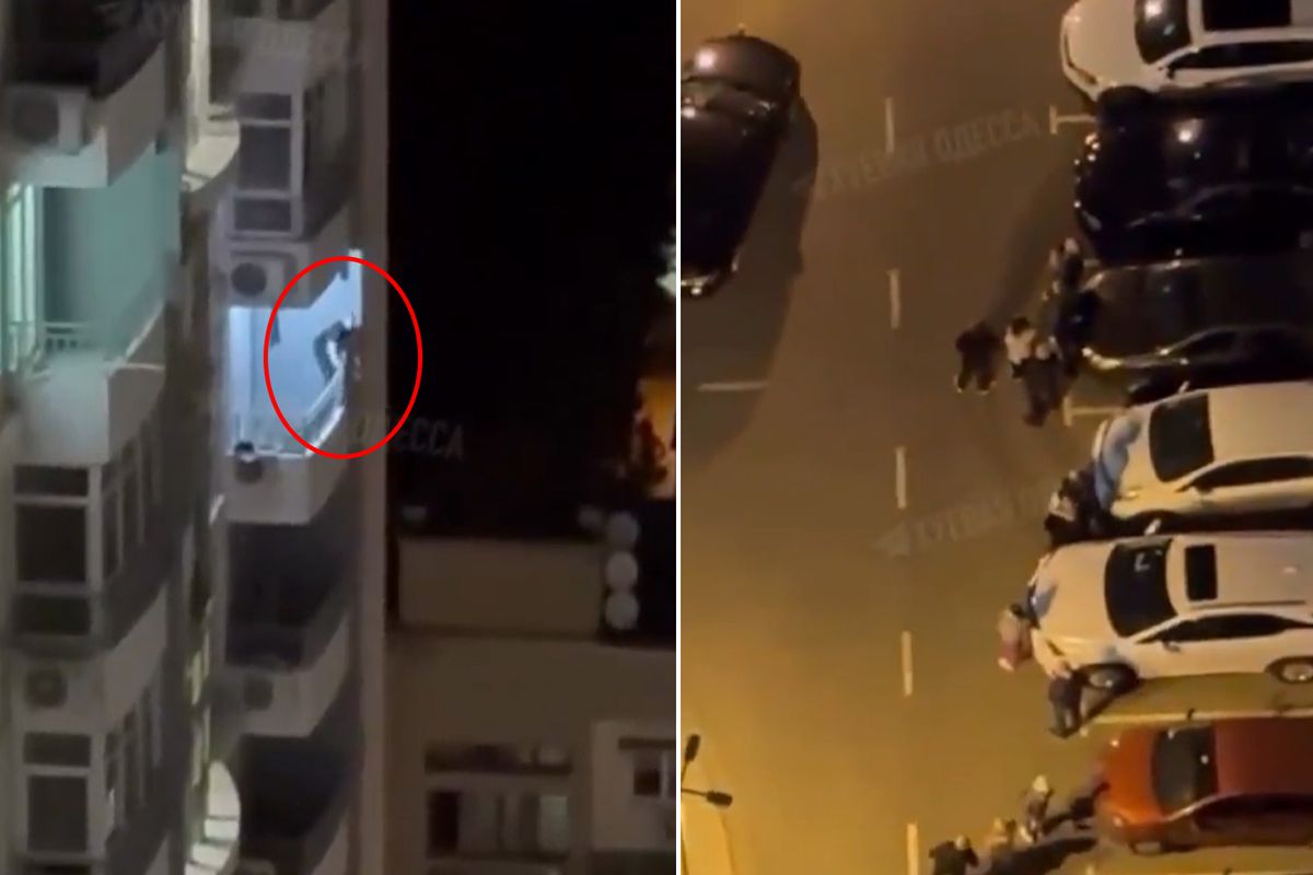 Rusya’da 20 Katlı Apartmanda Tehlikeli Kaçış Girişimi Kamerada