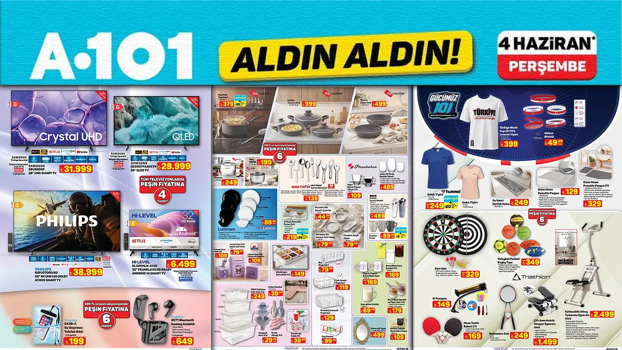 A101 4 Haziran 2026 Aktüel Ürünler Kataloğu Yayınlandı