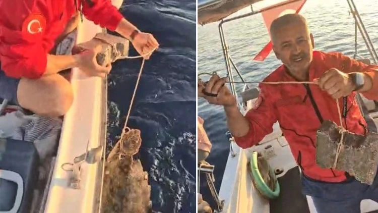 Caretta Carettaya Yapılan Zulüm Tepki Çekti! Ayağına Kaldırım Taşı Bağlayıp Denize Atmışlar