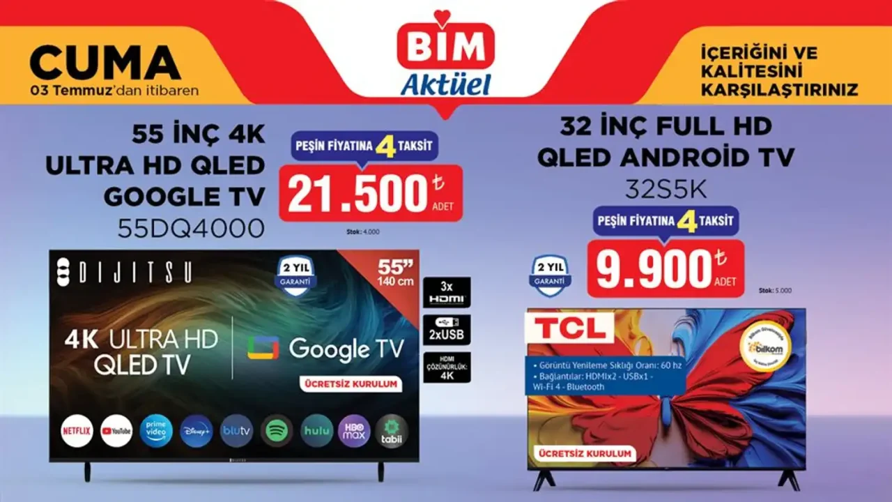 BİM 3 Temmuz 2026 Aktüel Ürünler Kataloğu Yayımlandı