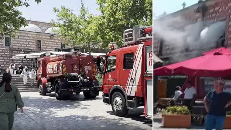 Mısır Çarşısı'nda Baharatçıda Yangın! İş Yerinde Hasar Oluştu