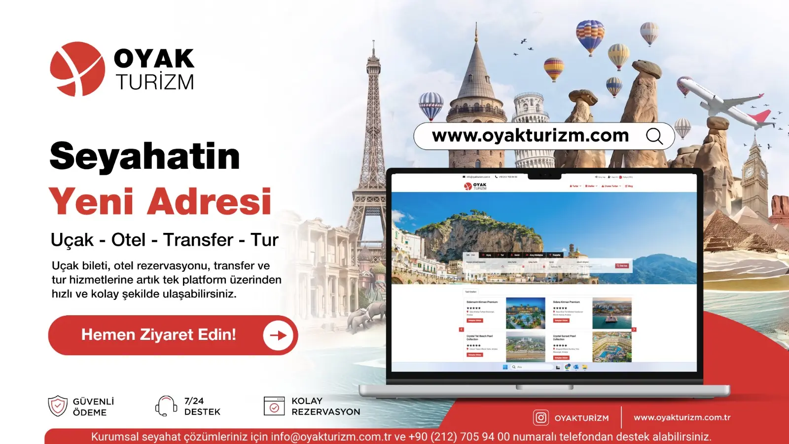 OYAK Turizm Platformunda Hangi Hizmetler Sunuluyor?
