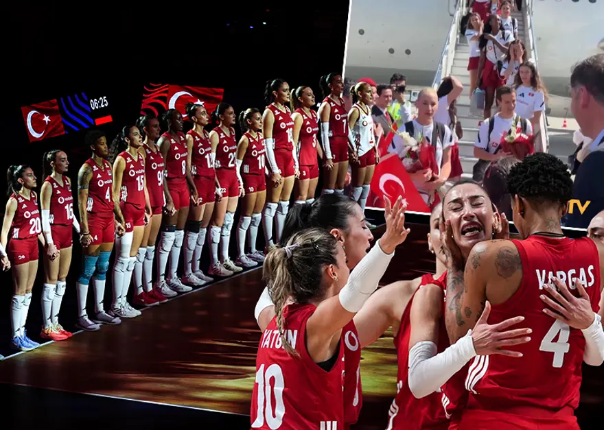 Şampiyon Filenin Sultanları Yurda Döndü: Havalimanında Coşkulu Karşılama