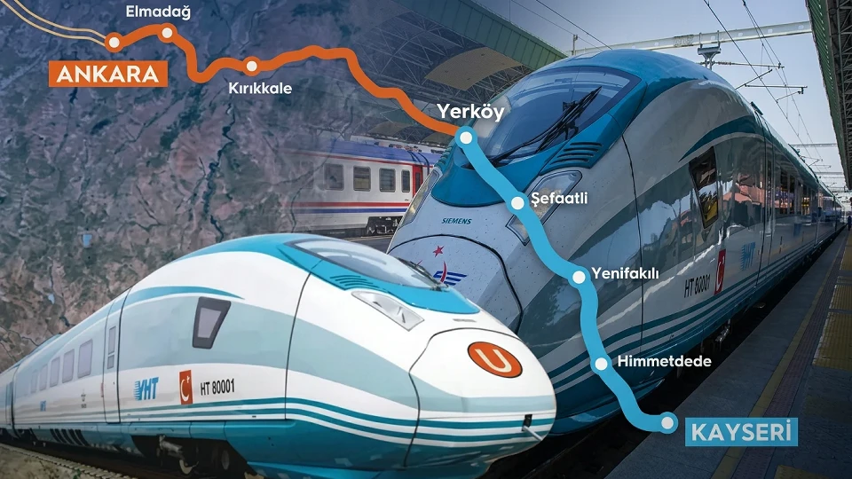 Yerköy - Kayseri Hızlı Tren Hattı Ne Zaman Açılacak, Güzergahı Neresi?