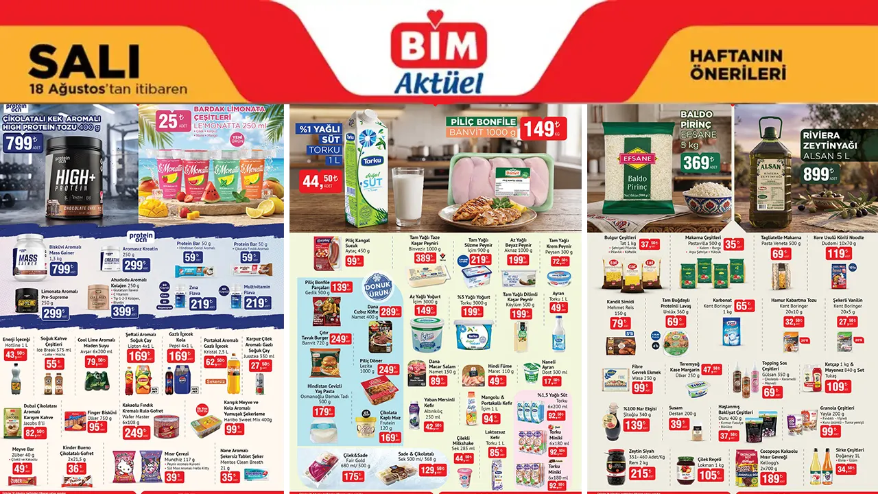 BİM 18 Ağustos 2026 Aktüel Kataloğu Açıklandı: 77 Üründe İndirim Geliyor