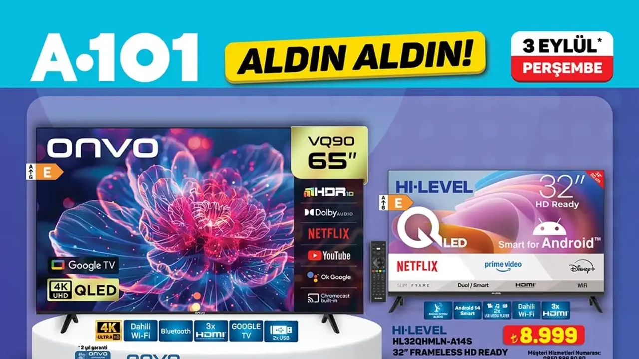 A101 3 Eylül 2026 Aktüel Ürünler Kataloğu: Televizyon, Motosiklet, Beyaz Eşya Ve Gıda Fiyatları
