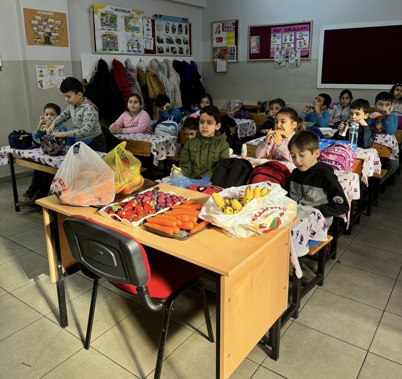 Manisa Soma’da Ertuğrul Gazi İlkokulu Öğrencilerinden Uygulamalı Eğitim