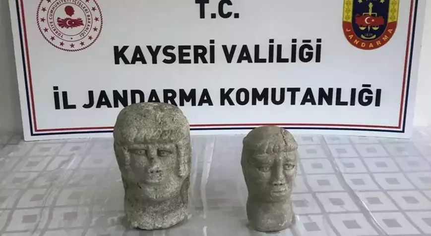Kaçak Tarihi Eser Operasyonu! 2 Heykel ve Bir Gözaltı