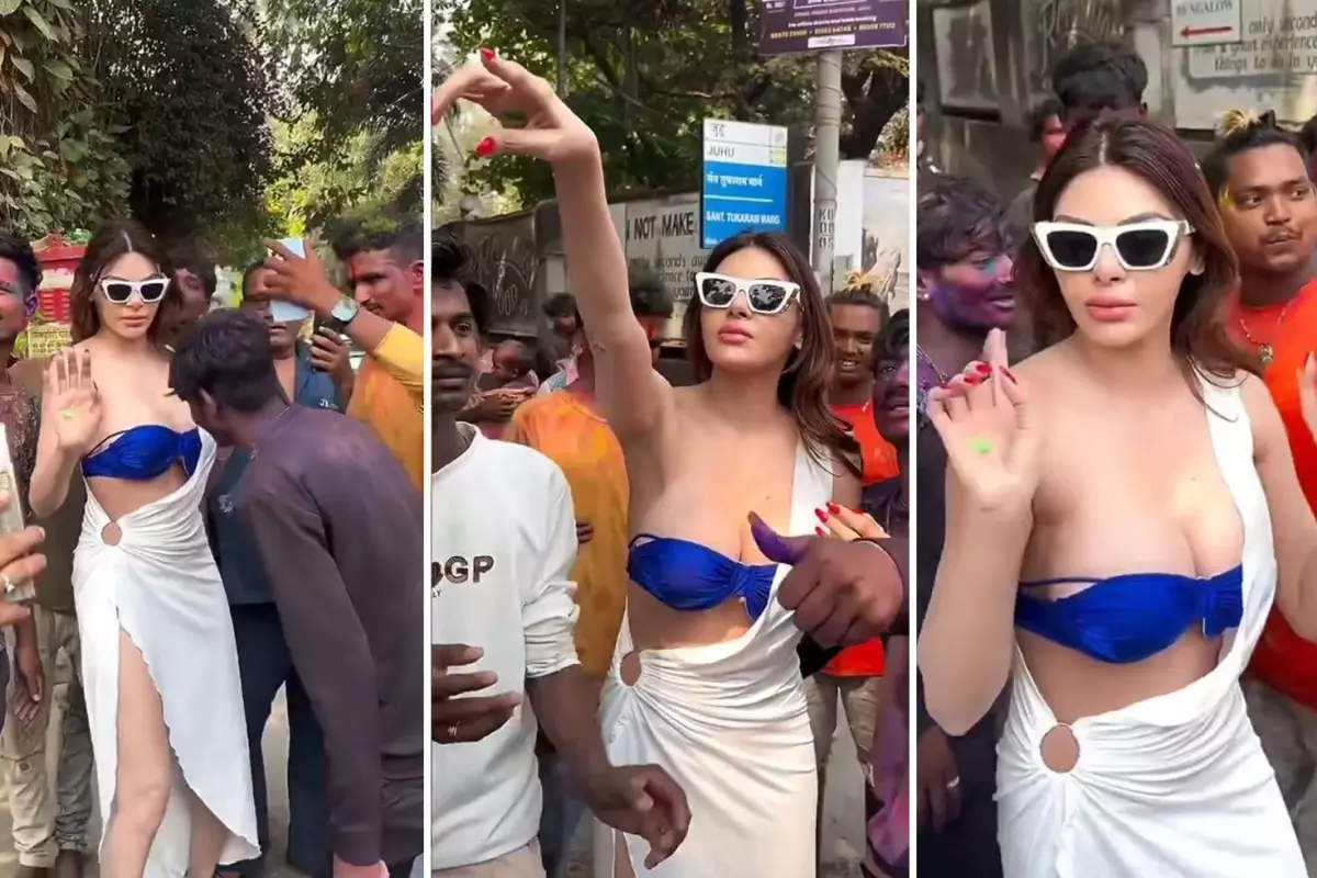Etkinlikte Arbede! Sherlyn Chopra “Bana Dokunmayın” Diye Haykırdı Etkinlikte Arbede! Sherlyn Chopra “Bana Dokunmayın” Diye Haykırdı
