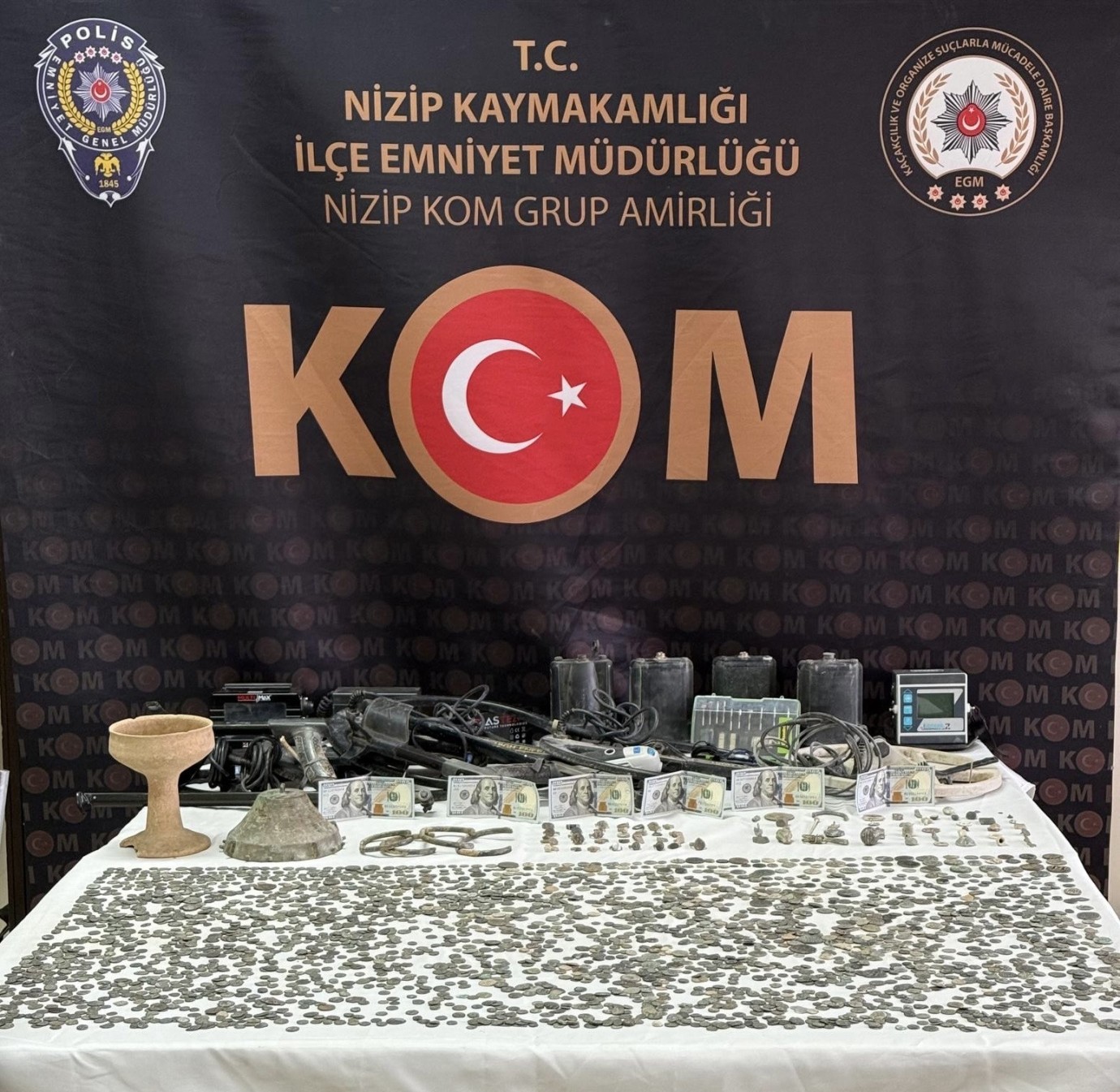Gaziantep’te 3 Bin 127 Sikke Ele Geçirildi: 2 Şüpheli Gözaltında Gaziantep’te 3 Bin 127 Sikke Ele Geçirildi: 2 Şüpheli Gözaltında