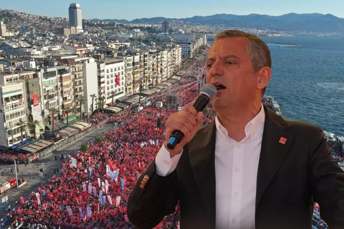 İzmir Mitingine Kaç Kişi Katıldı? Özgür Özel 2 Milyon Kişi Katıldı Dedi