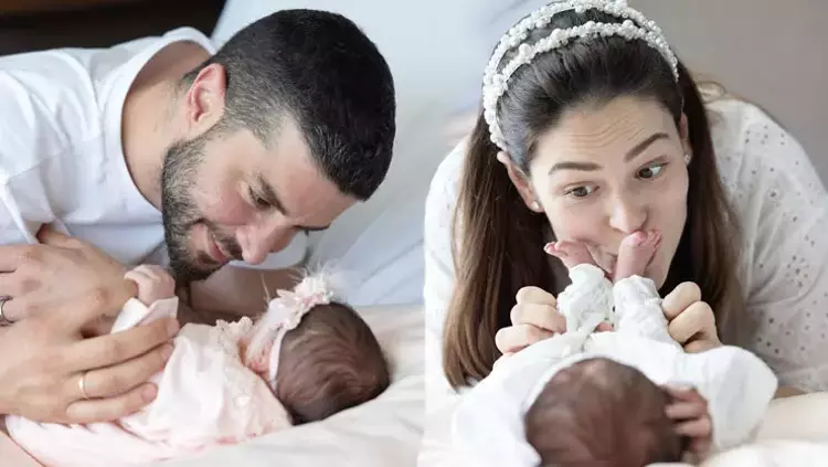 Berk Oktay ve Yıldız Çağrı Atiksoy’un Kızları Mira Milena İlk Kez Görüldü