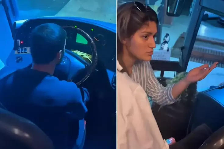 Otobüste Sürpriz Kriz: Şoförün Süresi Doldu, Direksiyona Yolcu Geçti