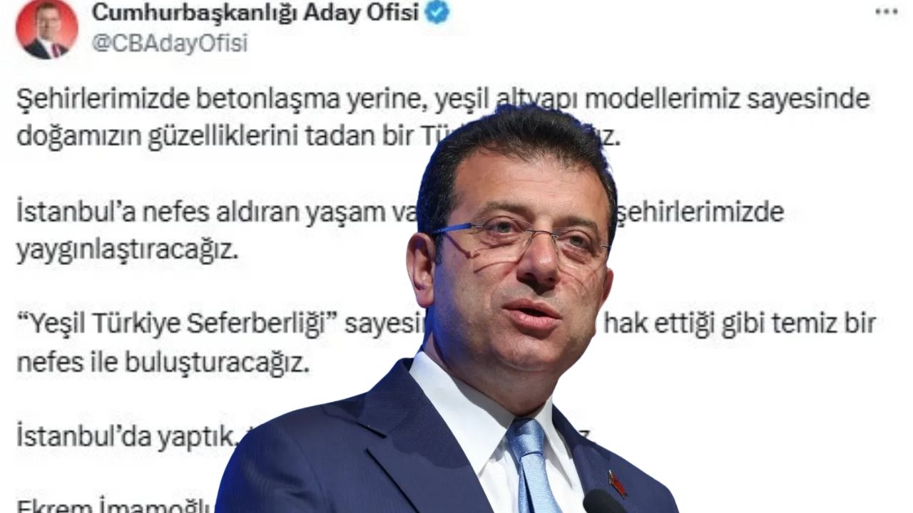 Ekrem İmamoğlu’ndan Yeni Vaat: "Yeşil Türkiye Seferberliği" Başlıyor