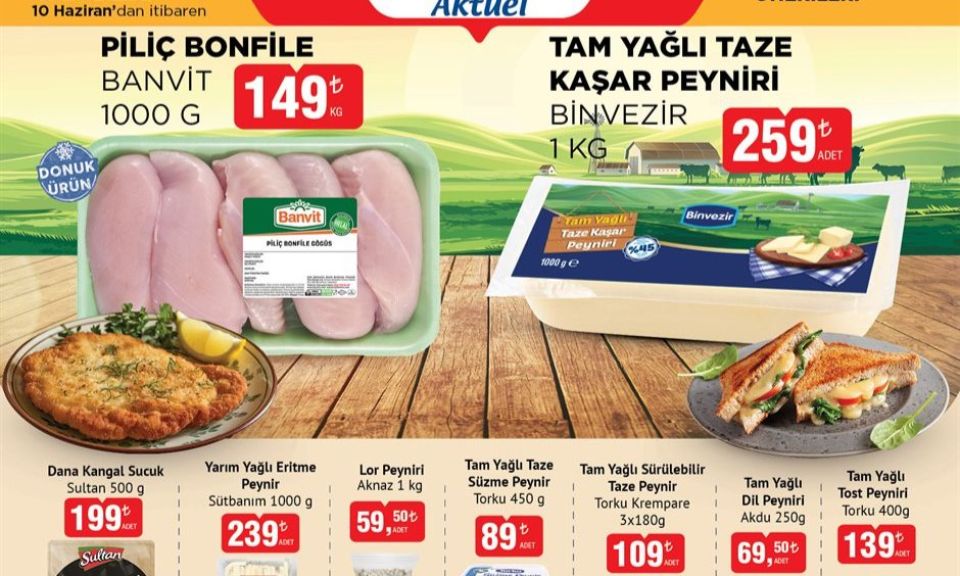 BİM 10 Haziran 2025 Aktüel Ürünler Kataloğu Yayınlandı: İndirimli Et ve Kahvaltılık Ürünler Rafta