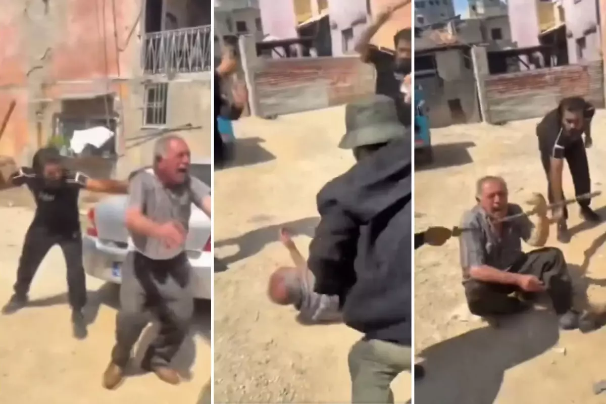 Adana’da Yaşlı Adama Sokak Ortasında Saldırı: Şiddet Anı Kamerada