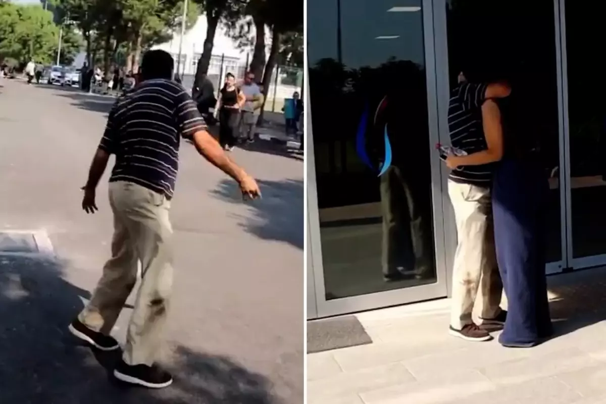 Yırtık Kıyafetleriyle Kızını YKS'ye Yetiştirmeye Çalışan Baba, Kapıda Kaldı