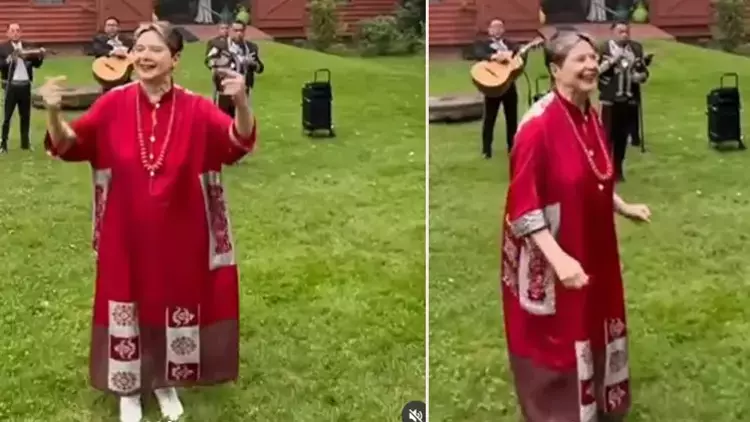 Isabella Rossellini 73. yaşını müzik ve dansla kutladı