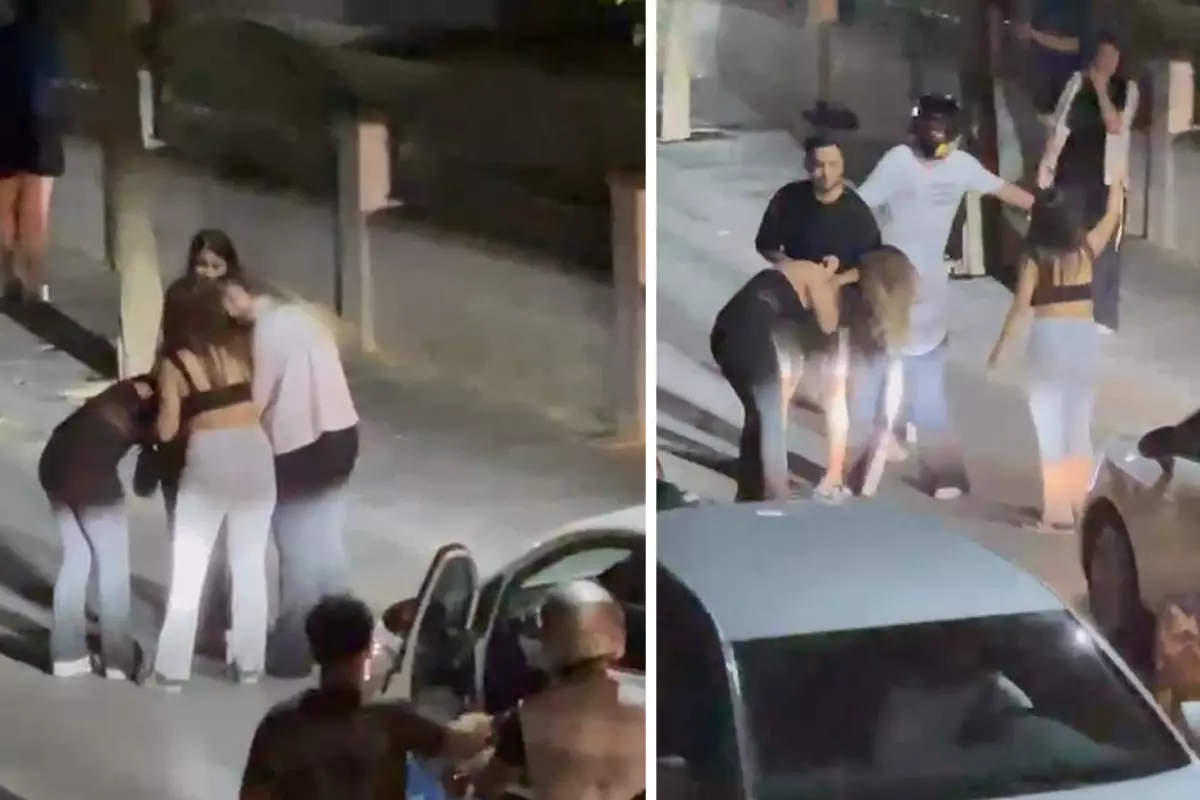 Manisa'da Genç Kızlar Kavga Etti, Sokakta Gergin Anlar Yaşandı