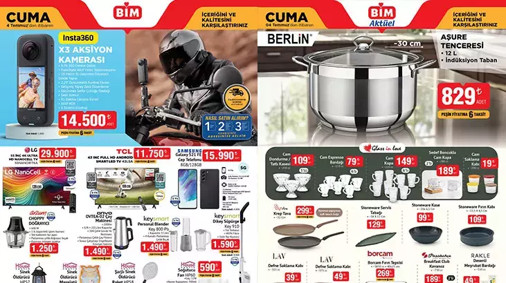 BİM 1-4 Temmuz Aktüel Ürünler Kataloğu Raflarda! LG TV, Samsung Telefon,  ve Daha Fazlası Satışta