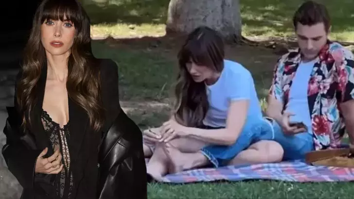 Ünlü Oyuncu, Parkta Çimlere Oturup Kocasının Tırnaklarını Kesti!
