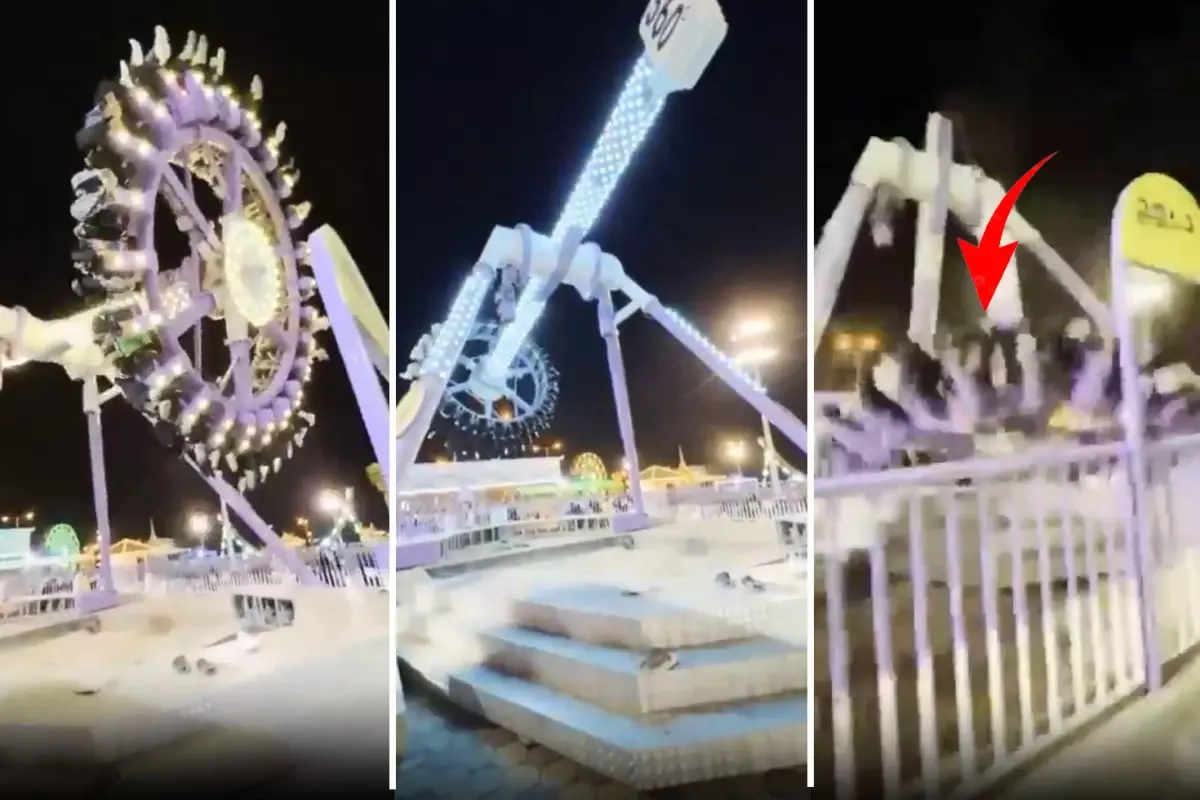 Suudi Arabistan'da Lunapark Kazası: Eğlence Aracı Havada Kırıldı, 23 Kişi Yaralandı Suudi Arabistan'da Lunapark Kazası: Eğlence Aracı Havada Kırıldı, 23 Kişi Yaralandı