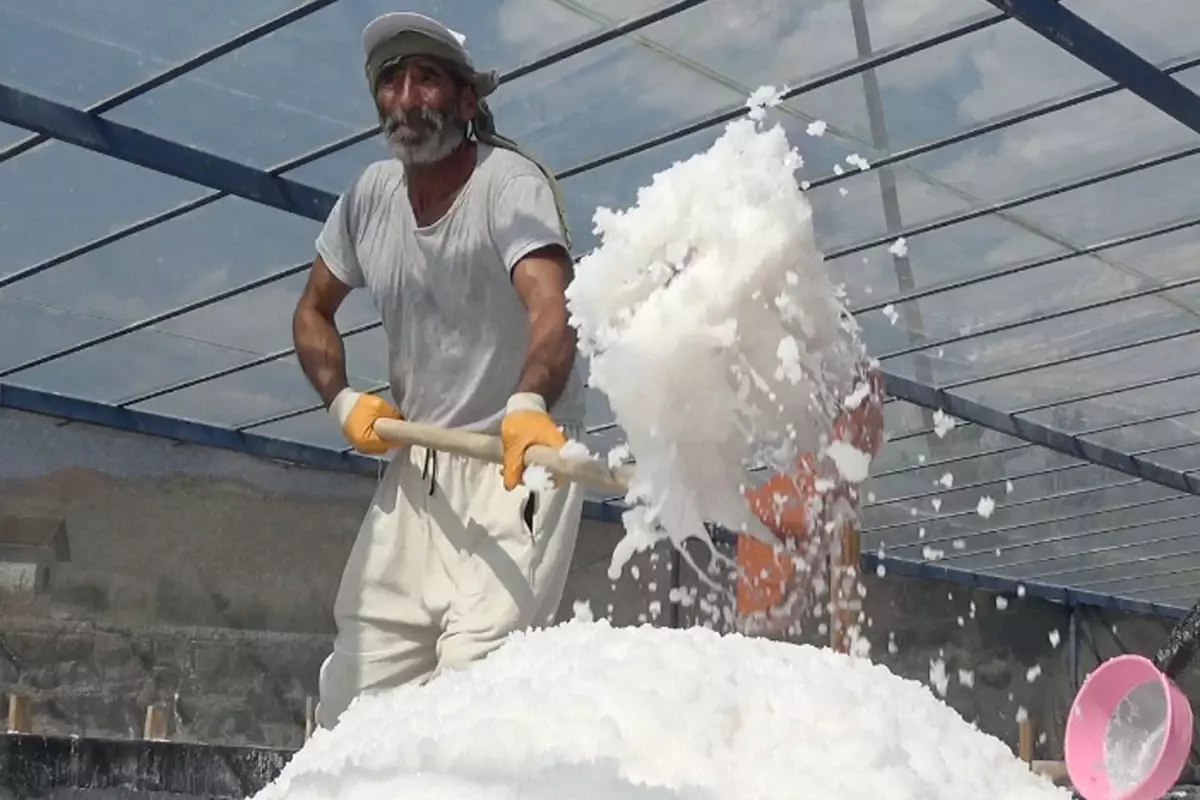 450 Yıllık Gelenek Sürdürülüyor: Dünyanın Tek Tuz Serası Kemah'ta