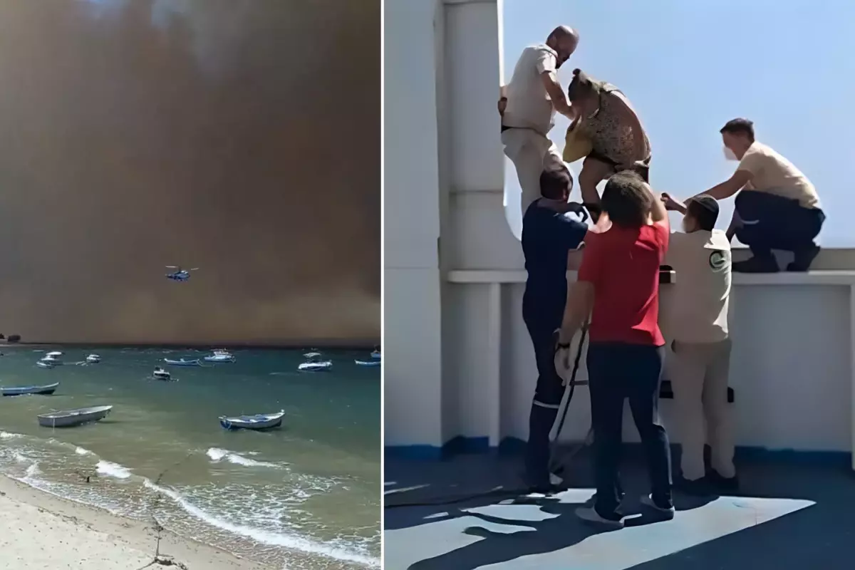 Çanakkale Boğazı Duman Altında: Güzelyalı’da Evler Yandı, 84 Kişi Denizden Tahliye Edildi
