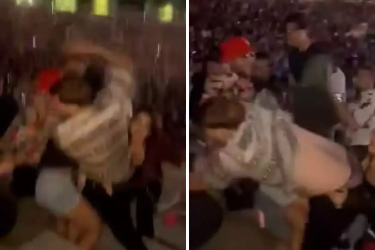 Konserde Üzerine İçki Dökülen Kadını Bayıltana Kadar Yumrukladı Konserde Üzerine İçki Dökülen Kadını Bayıltana Kadar Yumrukladı