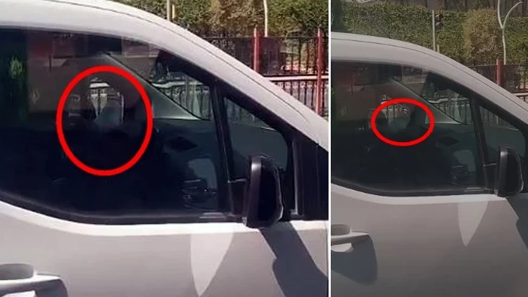 Mardin’de Trafikte Kural İhlali: Sürücü Ayağını Cam Kenarına Koyarak Araç Kullandı