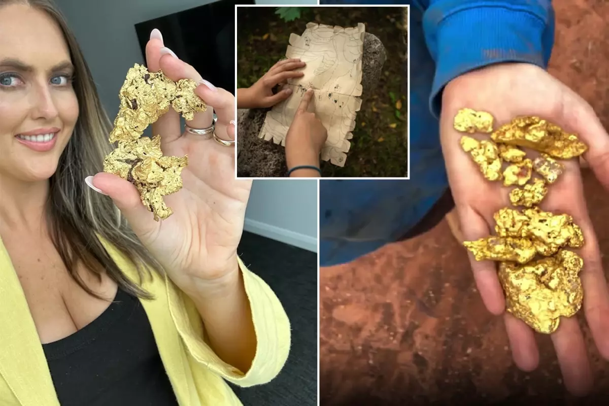 Kazdığı Her Yerde Külçe Altın Bulan Kadın, Haritasını Paylaştı Kazdığı Her Yerde Külçe Altın Bulan Kadın, Haritasını Paylaştı