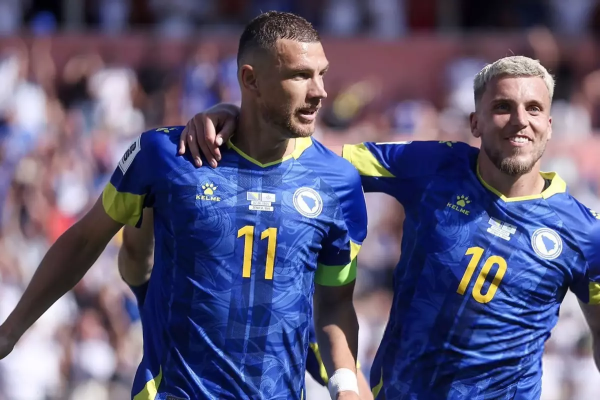 39 Yaşındaki Edin Dzeko’dan Gövde Gösterisi: Bosna Hersek San Marino’yu 6-0 Yendi