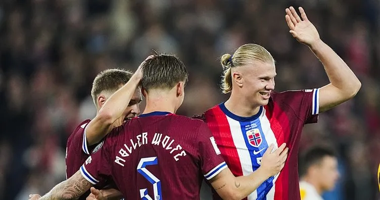 Erling Haaland Norveç'in Moldova Zaferinde 5 Gol Attı