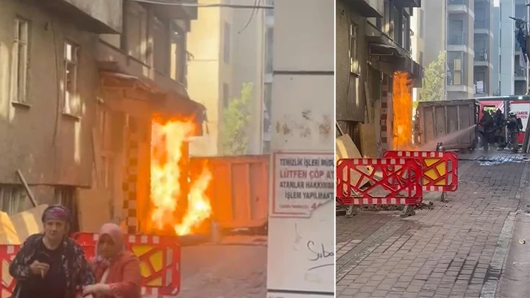 Zeytinburnu’nda Doğal Gaz Kaçağı Yangına Neden Oldu